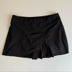 ATHLETA Sneaky Pleats Tennis Skort Black Medium